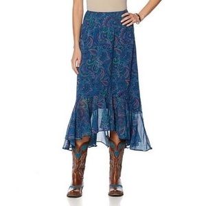 Anthropologie Silk Skirt